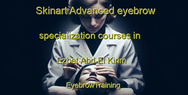 Skinart Advanced eyebrow specialization courses in Ezbet Abd El Kirim | EyebrowTraining | EyebrowClasses | SkinartTraining-Egypt