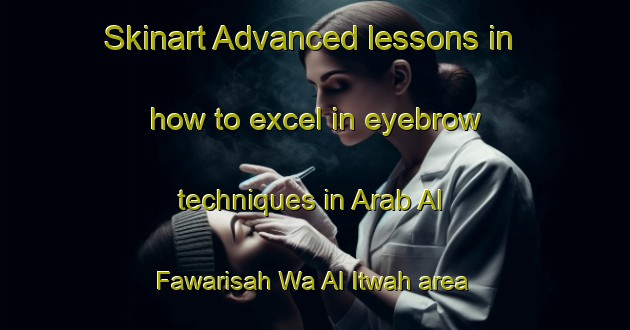 Skinart Advanced lessons in how to excel in eyebrow techniques in Arab Al Fawarisah Wa Al Itwah area | EyebrowTraining | EyebrowClasses | SkinartTraining-Egypt