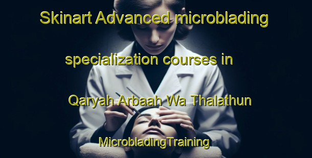 Skinart Advanced microblading specialization courses in Qaryah Arbaah Wa Thalathun | #MicrobladingTraining #MicrobladingClasses #SkinartTraining-Egypt