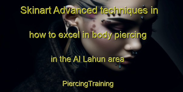 Skinart Advanced techniques in how to excel in body piercing in the Al Lahun area | PiercingTraining | PiercingClasses | SkinartTraining-Egypt