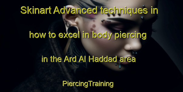 Skinart Advanced techniques in how to excel in body piercing in the Ard Al Haddad area | PiercingTraining | PiercingClasses | SkinartTraining-Egypt