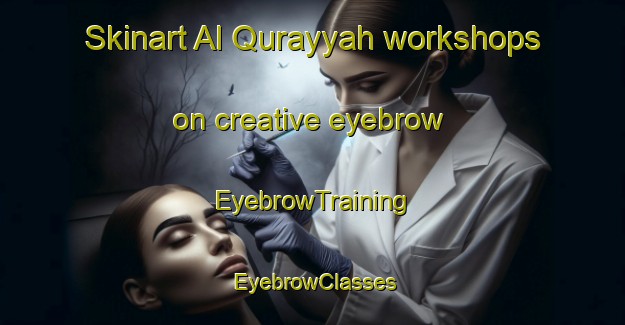 Skinart Al Qurayyah workshops on creative eyebrow | EyebrowTraining | EyebrowClasses | SkinartTraining-Egypt