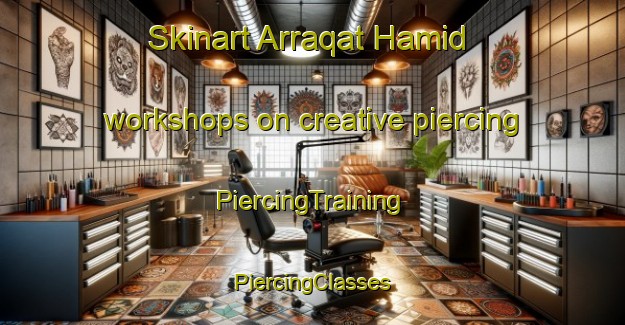 Skinart Arraqat Hamid workshops on creative piercing | #PiercingTraining #PiercingClasses #SkinartTraining-Egypt