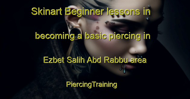 Skinart Beginner lessons in becoming a basic piercing in Ezbet Salih Abd Rabbu area | PiercingTraining | PiercingClasses | SkinartTraining-Egypt