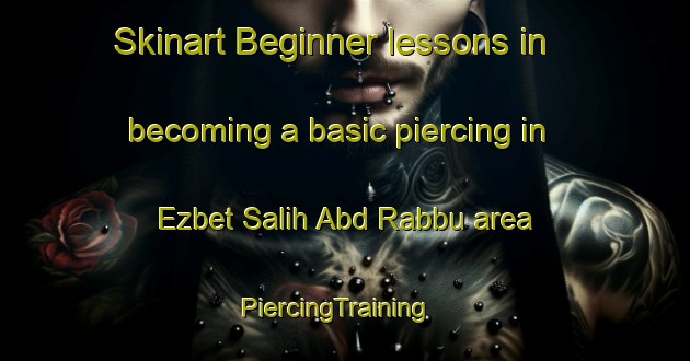 Skinart Beginner lessons in becoming a basic piercing in Ezbet Salih Abd Rabbu area | PiercingTraining | PiercingClasses | SkinartTraining-Egypt
