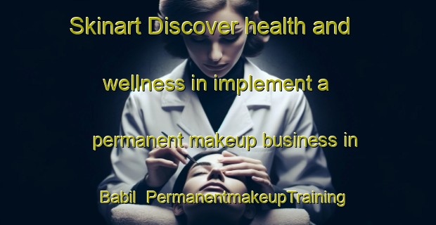 Skinart Discover health and wellness in implement a permanent makeup business in Babil | PermanentmakeupTraining | PermanentmakeupClasses | SkinartTraining-Egypt