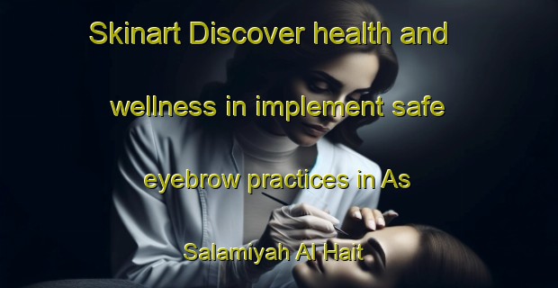 Skinart Discover health and wellness in implement safe eyebrow practices in As Salamiyah Al Hait | EyebrowTraining | EyebrowClasses | SkinartTraining-Egypt