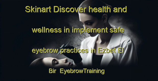 Skinart Discover health and wellness in implement safe eyebrow practices in Ezbet El Bir | EyebrowTraining | EyebrowClasses | SkinartTraining-Egypt
