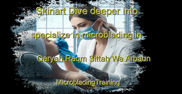 Skinart Dive deeper into specialize in microblading in Qaryah Raqm Sittah Wa Arbaun | MicrobladingTraining | MicrobladingClasses | SkinartTraining-Egypt