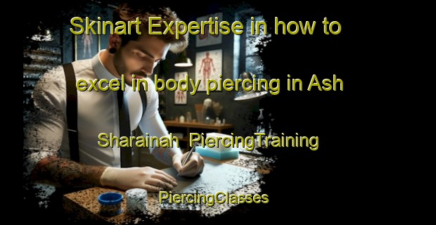 Skinart Expertise in how to excel in body piercing in Ash Sharainah | PiercingTraining | PiercingClasses | SkinartTraining-Egypt