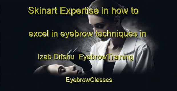 Skinart Expertise in how to excel in eyebrow techniques in Izab Difshu | EyebrowTraining | EyebrowClasses | SkinartTraining-Egypt