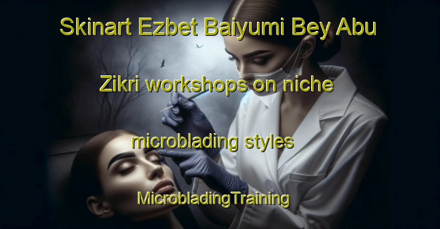 Skinart Ezbet Baiyumi Bey Abu Zikri workshops on niche microblading styles | MicrobladingTraining | MicrobladingClasses | SkinartTraining-Egypt