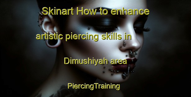 Skinart How to enhance artistic piercing skills in Dimushiyah area | #PiercingTraining #PiercingClasses #SkinartTraining-Egypt