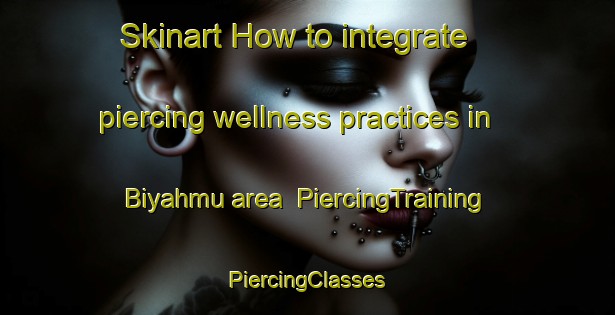 Skinart How to integrate piercing wellness practices in Biyahmu area | #PiercingTraining #PiercingClasses #SkinartTraining-Egypt