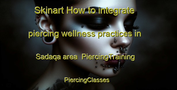 Skinart How to integrate piercing wellness practices in Sadaqa area | PiercingTraining | PiercingClasses | SkinartTraining-Egypt