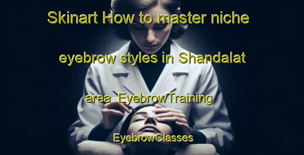 Skinart How to master niche eyebrow styles in Shandalat area | EyebrowTraining | EyebrowClasses | SkinartTraining-Egypt