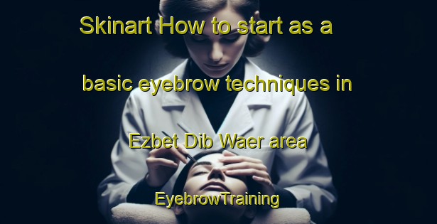 Skinart How to start as a basic eyebrow techniques in Ezbet Dib Waer area | EyebrowTraining | EyebrowClasses | SkinartTraining-Egypt