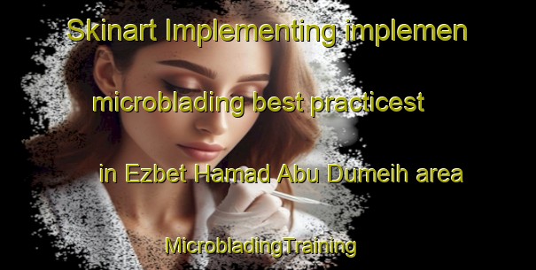 Skinart Implementing implemen microblading best practicest in Ezbet Hamad Abu Dumeih area | MicrobladingTraining | MicrobladingClasses | SkinartTraining-Egypt