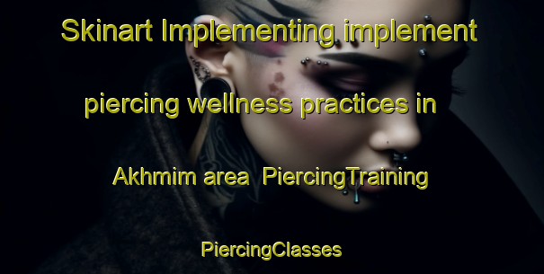 Skinart Implementing implement piercing wellness practices in Akhmim area | #PiercingTraining #PiercingClasses #SkinartTraining-Egypt