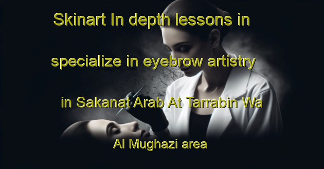Skinart In-depth lessons in specialize in eyebrow artistry in Sakanat Arab At Tarrabin Wa Al Mughazi area | EyebrowTraining | EyebrowClasses | SkinartTraining-Egypt