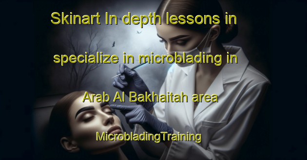 Skinart In-depth lessons in specialize in microblading in Arab Al Bakhaitah area | MicrobladingTraining | MicrobladingClasses | SkinartTraining-Egypt