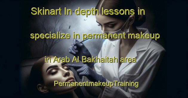 Skinart In-depth lessons in specialize in permanent makeup in Arab Al Bakhaitah area | PermanentmakeupTraining | PermanentmakeupClasses | SkinartTraining-Egypt