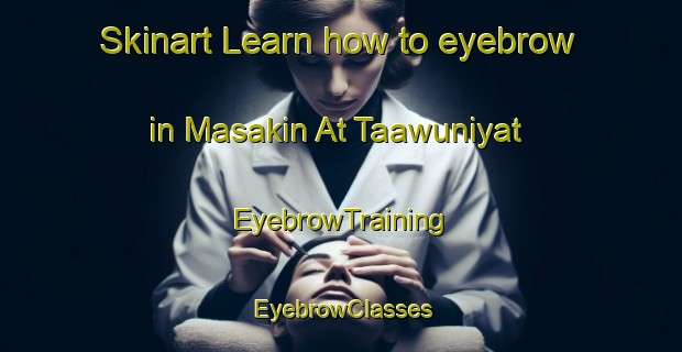 Skinart Learn how to eyebrow in Masakin At Taawuniyat | EyebrowTraining | EyebrowClasses | SkinartTraining-Egypt