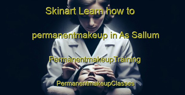 Skinart Learn how to permanentmakeup in As Sallum | PermanentmakeupTraining | PermanentmakeupClasses | SkinartTraining-Egypt
