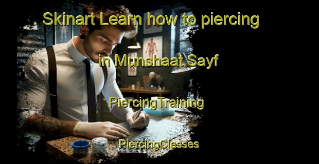 Skinart Learn how to piercing in Munshaat Sayf | #PiercingTraining #PiercingClasses #SkinartTraining-Egypt