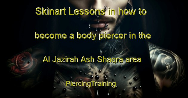 Skinart Lessons in how to become a body piercer in the Al Jazirah Ash Shaqra area | PiercingTraining | PiercingClasses | SkinartTraining-Egypt