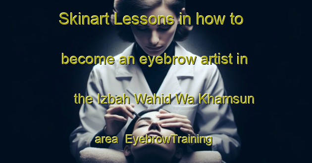 Skinart Lessons in how to become an eyebrow artist in the Izbah Wahid Wa Khamsun area | EyebrowTraining | EyebrowClasses | SkinartTraining-Egypt