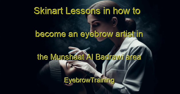 Skinart Lessons in how to become an eyebrow artist in the Munshaat Al Badrawi area | EyebrowTraining | EyebrowClasses | SkinartTraining-Egypt