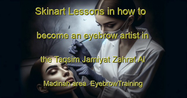 Skinart Lessons in how to become an eyebrow artist in the Taqsim Jamiyat Zahrat Al Madinah area | EyebrowTraining | EyebrowClasses | SkinartTraining-Egypt