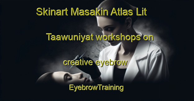 Skinart Masakin Atlas Lit Taawuniyat workshops on creative eyebrow | EyebrowTraining | EyebrowClasses | SkinartTraining-Egypt