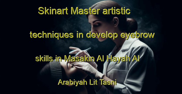 Skinart Master artistic techniques in develop eyebrow skills in Masakin Al Hayah Al Arabiyah Lit Tasni | EyebrowTraining | EyebrowClasses | SkinartTraining-Egypt