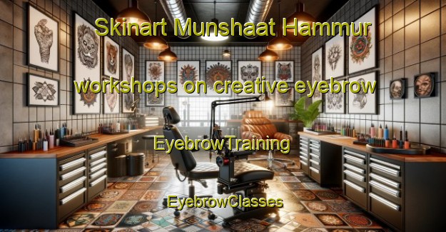 Skinart Munshaat Hammur workshops on creative eyebrow | EyebrowTraining | EyebrowClasses | SkinartTraining-Egypt