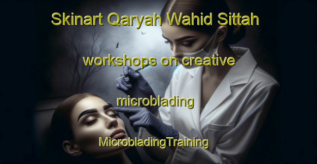 Skinart Qaryah Wahid Sittah workshops on creative microblading | MicrobladingTraining | MicrobladingClasses | SkinartTraining-Egypt