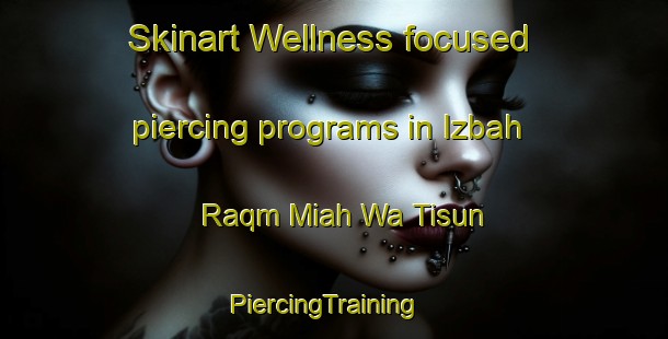 Skinart Wellness-focused piercing programs in Izbah Raqm Miah Wa Tisun | PiercingTraining | PiercingClasses | SkinartTraining-Egypt